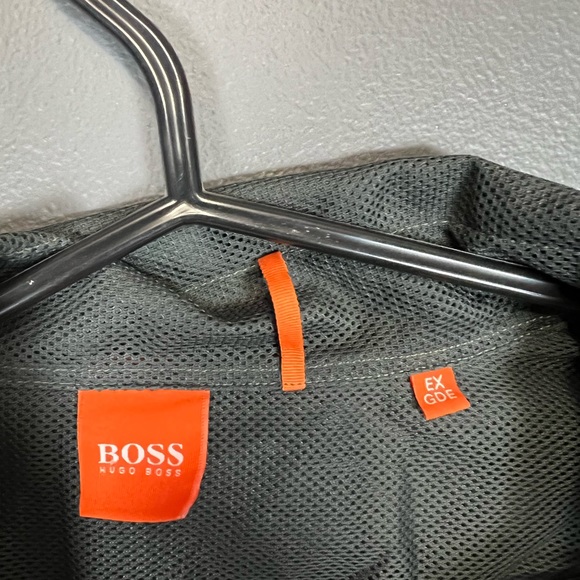 BOSS Hugo Boss Grey Mesh Button Up Shirt - Picture 5 of 5